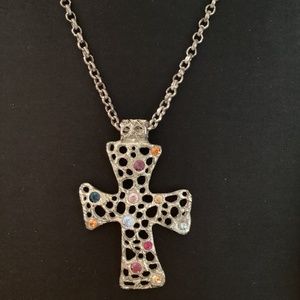 DOLCE VITA Vintage Designer Necklace Silver Metal  FRANCE